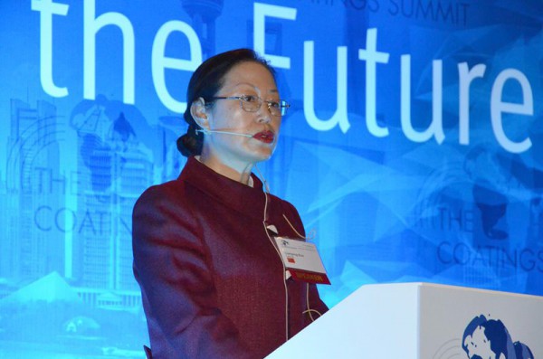 中國(guó)涂料工業(yè)協(xié)會(huì)會(huì)長(zhǎng)孫蓮英女士