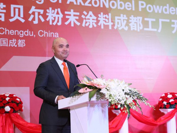 阿克蘇諾貝爾中國區總裁林良琦先生發表致辭